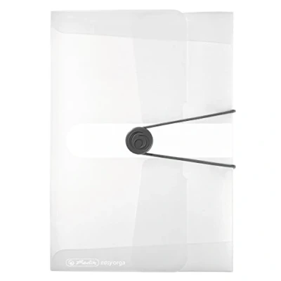 Image of Herlitz Collection Box A5 PP with Spine Label 1 Piece Design Print, Width 2.5 cm, Transparent Colourless