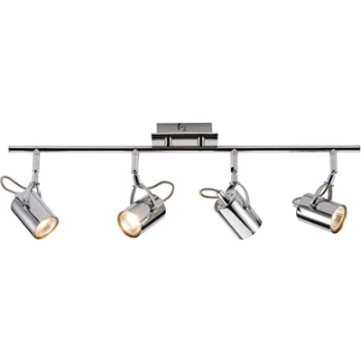 Image of KnightsBridge 230V GU10 Quad Bar Spotlight Chrome
