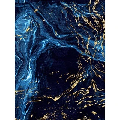 Image of Wee Blue Coo Abstract Dark Gold Water Unframed Wall Art Print Poster Home Decor Premium