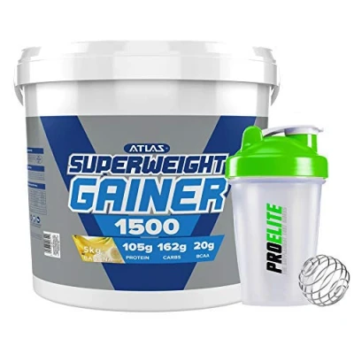 Image of Atlas Nutrisport Super Weight Gainer Mass Gain 5kg / 5000g + Shaker