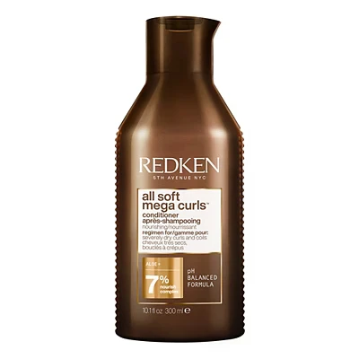 Image of REDKEN All Soft Mega Curls Conditioner, For Dry Curly &amp; Coily Hair, Hydrates, Vegan Formula 300ml