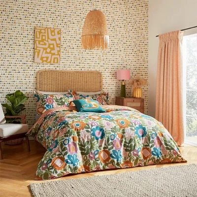 Image of Scion Kukkia Duvet Cover Set Super King Size Multi
