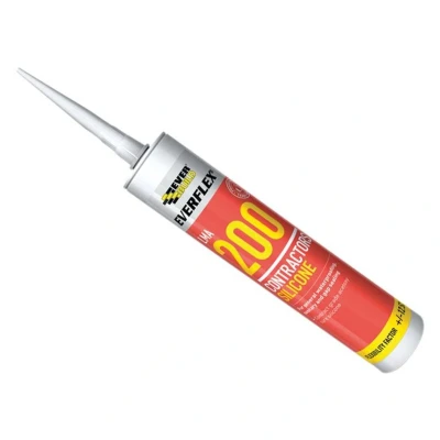 Image of Everbuild 200 Contractors LMA Silicon C3 Black 310ml