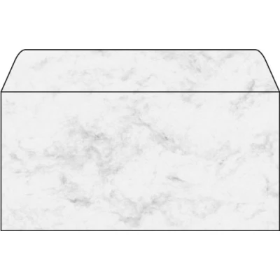 Image of SIGEL DP073 Marbled envelopes, DL, 90 gsm, Grey, 50 Pieces