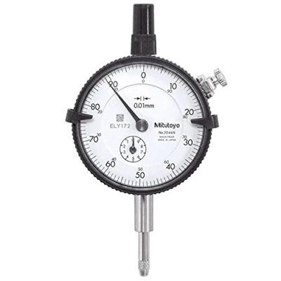 Image of Mitutoyo 2046S Standard Plunger Dial Indicator 10mm Gauge Test Inspection