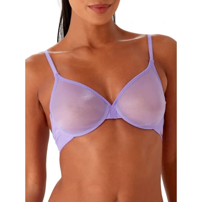 Image of Gossard Women&#039;s Glossies Sheer Moulded Bra, Violet, 30C