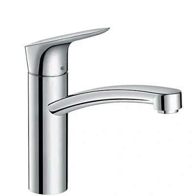 Image of hansgrohe Logis kitchen tap 160 mm high with 360 swivel spout, CoolStart energy saving function and reduced flow rate, chrome 71839000