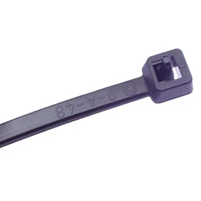 Image of UKCable Ties Releasable Cable Black Natural 100x (200mm x 4.8mm, Black)