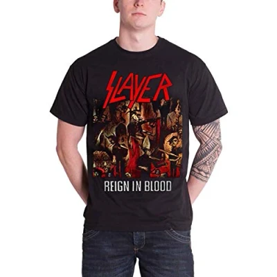 Image of Slayer Men Reign in Blood Short Sleeve T Shirt, Black, Large