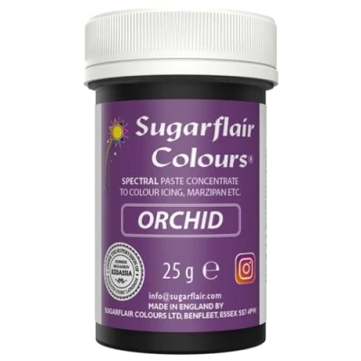 Image of Sugarflair Spectral Orchid Food Colouring Paste, Highly Concentrated for Buttercream, Sugar Royal Icing, Cake Mixes and More! Vibrant Colour Dye 25g