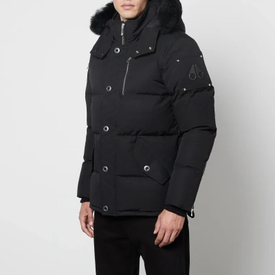 Image of Moose Knuckles 3Q Shearling Trimmed Nylon and Cotton Blend Down Coat XL