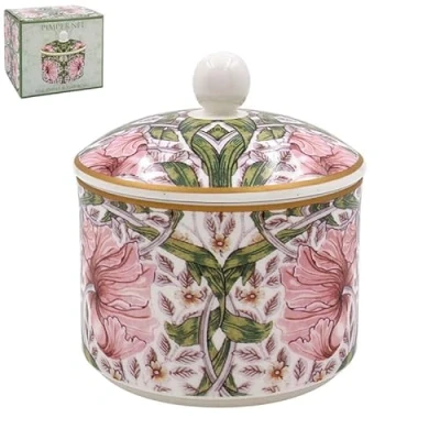 Image of The Leonardo Collection Pimpernel Sugar Bowl with Lid Pot for All Homes &amp; Offices Designed by William Morris Ceramic Sugar, Sweetener or Other Snacks