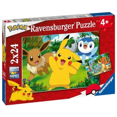 Image of Ravensburger Pokemon Jigsaw Puzzles for Kids Age 3 Years Up 2x 24 Pieces Educational Toddler Toys and Games