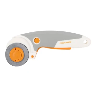 Image of Fiskars Titanium Rotary Cutter, Handle (45mm), Orange, White, Grey, Standard Size