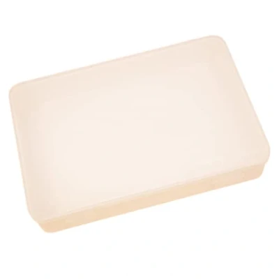 Image of Craftelier Organization Box for Scrapbooking and Crafts Materials with Transparent Lid Stackable Equal Boxes Size 26.5cm x 17.8cm 4.3cm White