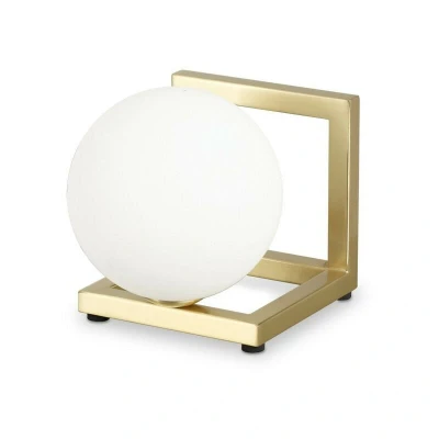 Image of ANGOLO Globe Table Lamp Brass, In Built Switch