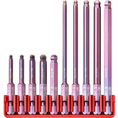 Image of PB Swiss Tools Full BitBlock E6.714 with 10 E6 1/4&quot; PrecisionBits 100% Made Bits can be pushed out sideways or upwards