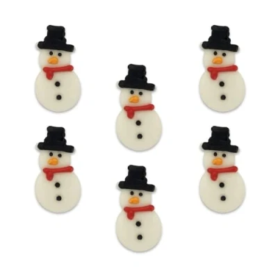 Image of Anniversary House Cosy, Handcrafted, Edible Fondant Icing Sugar Cupcake Toppers, Snowman Cake Decorations, SFX372, Sugarcraft
