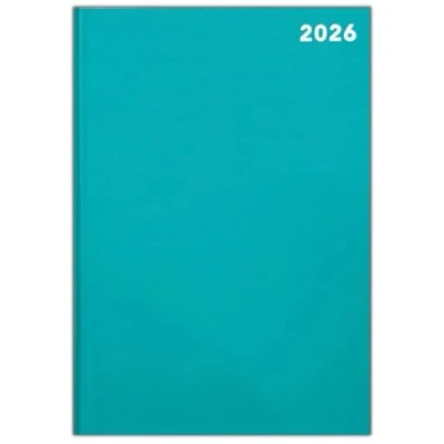 Image of 2025 Diary A4 / A5 A6 Page A Day Desk And Week To View Pastel Colour Diaries Organiser For Student, Teacher, Home, Office, Business Year Planner (Green, View)