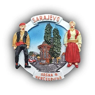 Image of 3D Sarajevo Bosnia Refrigerator Magnet Tourist Souvenirs Stickers,Home &amp; Kitchen Decoration Fridge from China
