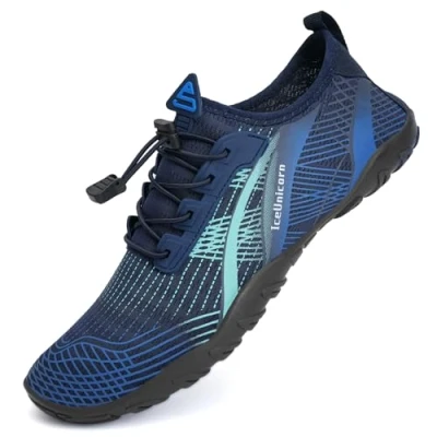 Image of Water Shoes Womens Mens Aqua Beach Swim Quick Drying Barefoot for Swimming Pool Boating Surfing Diving Yoga(934Blue Green,11UK)