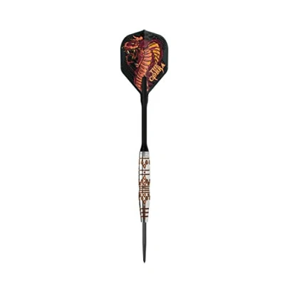 Image of Unicorn Darts Jelle Klaasen World Champion Phase 2 Steel Tip Dart Set, Black/Silver, 20G