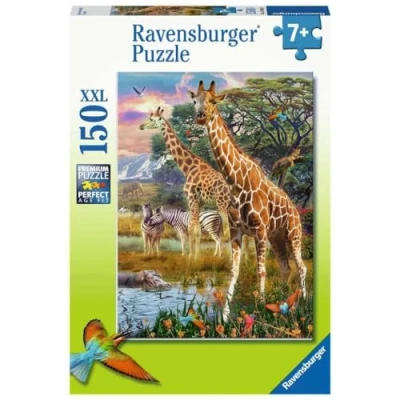 Image of Ravensburger Children&#039;s Puzzle 12943 Colourful Savannah for Children from 7 Years with 150 Pieces XXL Format