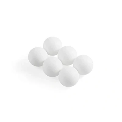 Image of Komonee 6 x White ABS Ping Pong Table Tennis Balls 40mm