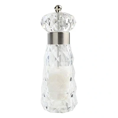 Image of T&amp;G Woodware Acrylic Diamond Salt Mill Single Pots, Grinder