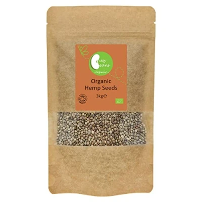 Image of Organic Whole Hemp Seeds Certified by Busy Beans (3kg)