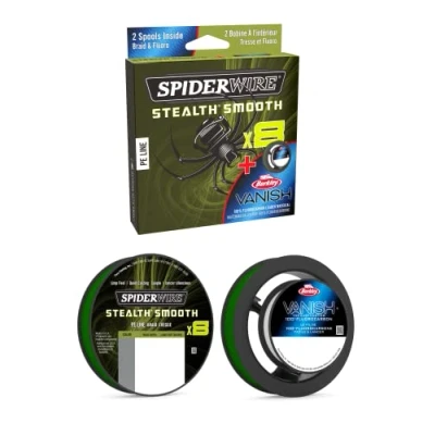 Image of SpiderWire Stealth Smooth 8 and Berkley FC Duo Spool 0,11mm &amp; 0,32mm Braided fishing line