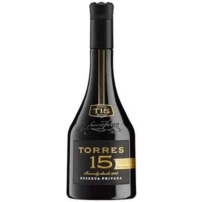 Image of Torres 15 Reserva Privada Brandy 70 cl Award Winning Premium Aged In American Oak Barrels 40% ABV