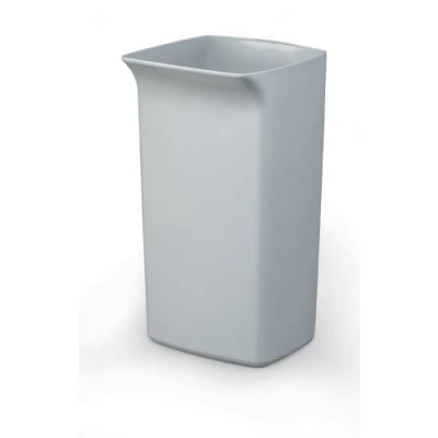 Image of Durable DURABIN Square 40 Waste Bin Grey Litre Capacity Ideal for Offices, Schools, Warehouses, etc. Collection or Recycling