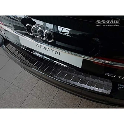Image of Avisa 2/49212 Real 3D Carbon Rear Bumper Protector Compatible with Audi A6 (C8) Avant 2018