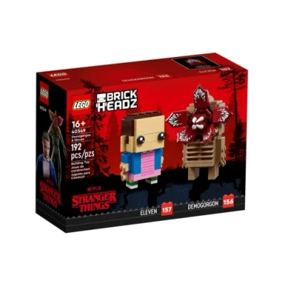Image of LEGO 40549 Brickheadz Stranger Things Eleven and Demogorgon 313 Pieces 16+