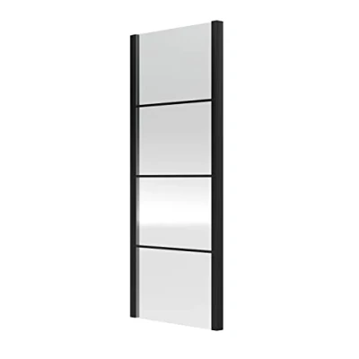 Image of Hudson Reed Apex Grid Side Panel 900mm 8mm Black