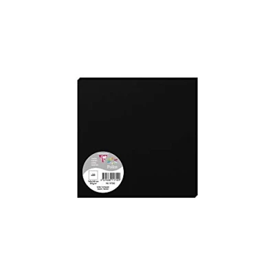 Image of Clairefontaine Ref 1175C Pollen Card (Pack of 25 Sheets) 160 x 160mm Sized, Acid Free, Inkjet &amp; Laser Compatible, Easy to Write On, 210gsm Black
