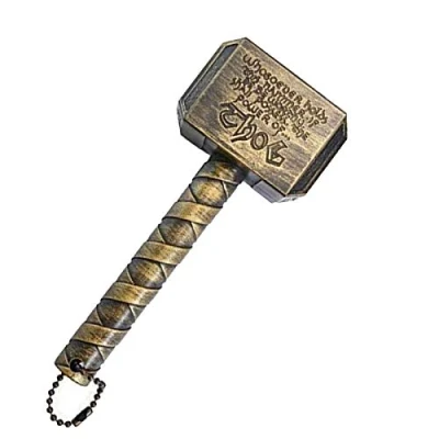Image of Magnetic Bottle Opener Thor Beer Refrigerator Hammer of Shaped (Gold)