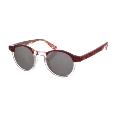 Image of Zen Unisex Z518 Pantos Shaped Acetate Sunglasses Dark Grey One Size