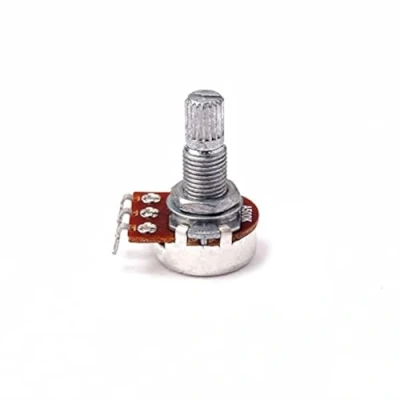 Image of Alnicov Mini Guitar Potentiometers Pots A500K Long Split Shaft Tone Volume Audio Control for Electric Bass