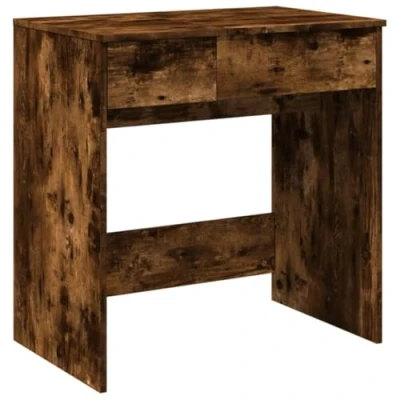 Image of vidaXL Dressing Table with Mirror Smoked Oak 73x46.5x120 cm