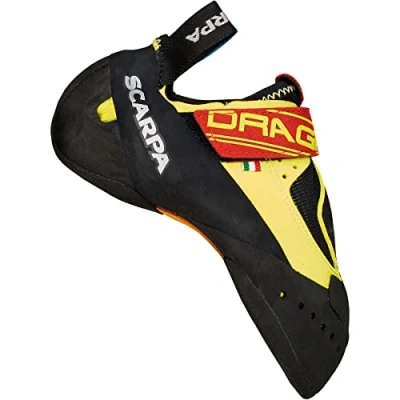 Image of Scarpa Men&#039;s Drago Climbing Shoes, Yellow FZ, 6.5 UK