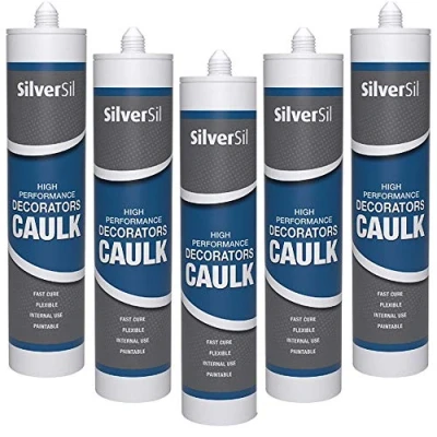 Image of Decorators Caulk 300ml Gap Filler White Painters x 5
