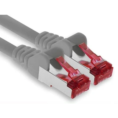 Image of 1aTTack.de 20m Cat6 Lan Ethernet Cable Patch Network Cat 6 1000 Mbit/s RJ45 Plug Internet for TV Computer switch Gaming etc. gray 1 piece