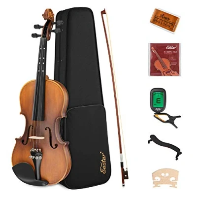 Image of Eastar 4/4 Violin Adult Child for Beginner Student Kid Starter Kit Learning Point String Bow Bridge(EVA 3)