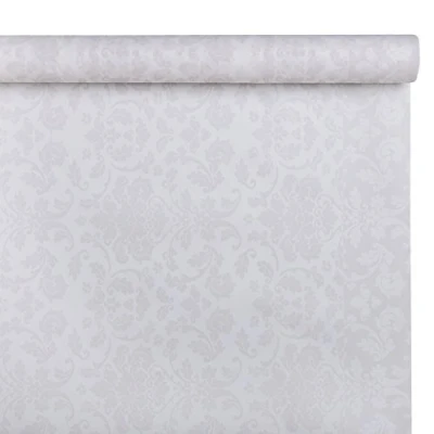 Image of Class c048r 410 pefc Airlaid Tablecloth Roll with pretaglio, Paper, White, 480 x 120 0.1 cm