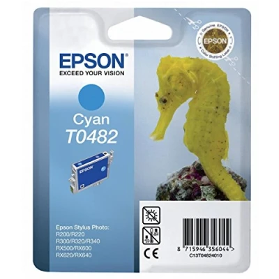 Image of Epson Stylus Photo Printer Original Inkjet Print Cartridge T0482 Cyan