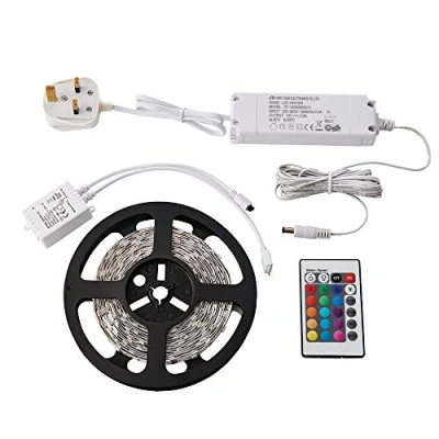 Image of FLEXLINE Non Waterproof 5M RGB Dimmable LED Strips Lighting Tape Kit for Home Kitchen Cabinet TV Indoor Decoration