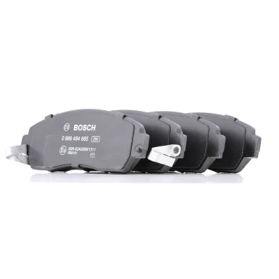 Image of 3501115XKZ16A, 3501115XKZ16B Brake pad set BOSCH 0 986 494 685 Low Metallic with acoustic wear warning anti squeak plate HONDA: CR V 4, 5