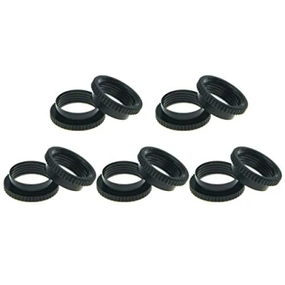 Image of KAISH 10pcs American Fine Knurled Deep Nut Guitar Toggle Switch for Les Pauls with Switchcraft Switches Black